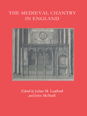 cover image of The Medieval Chantry in England